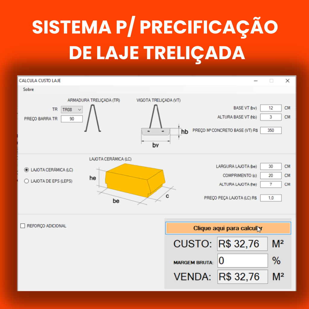 Precificação Laje Treliçada